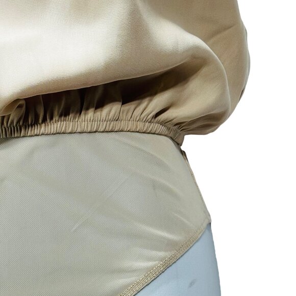 Le Lis Collection Bodysuit Women's Size S Beige Halter Top - Picture 4 of 8